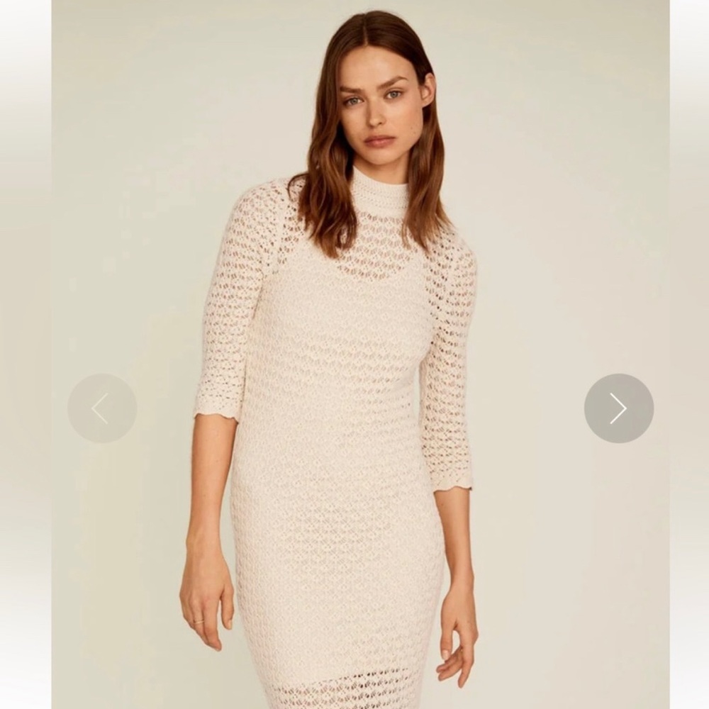 MNG Crochet maxi dress